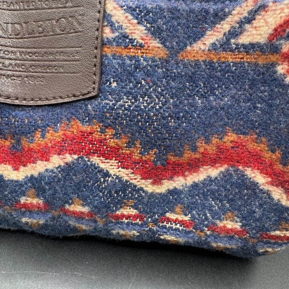 Pendleton Vintage Blue And Red Wool Patterned Wom… - image 3
